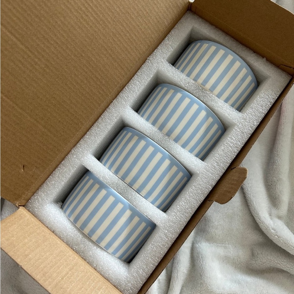 Round House Sicily Stripe Set of 4 Dip Bowls